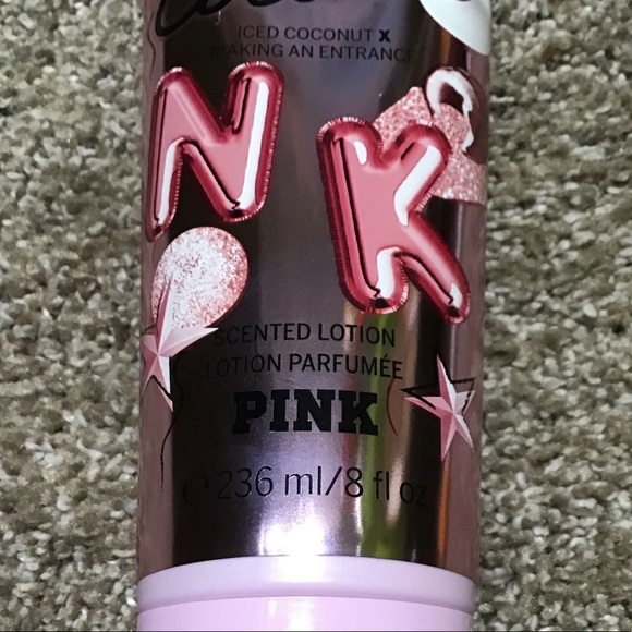 🆕LAST ONE-PINK VS 24K coconut scented lotion - Picture 2 of 3